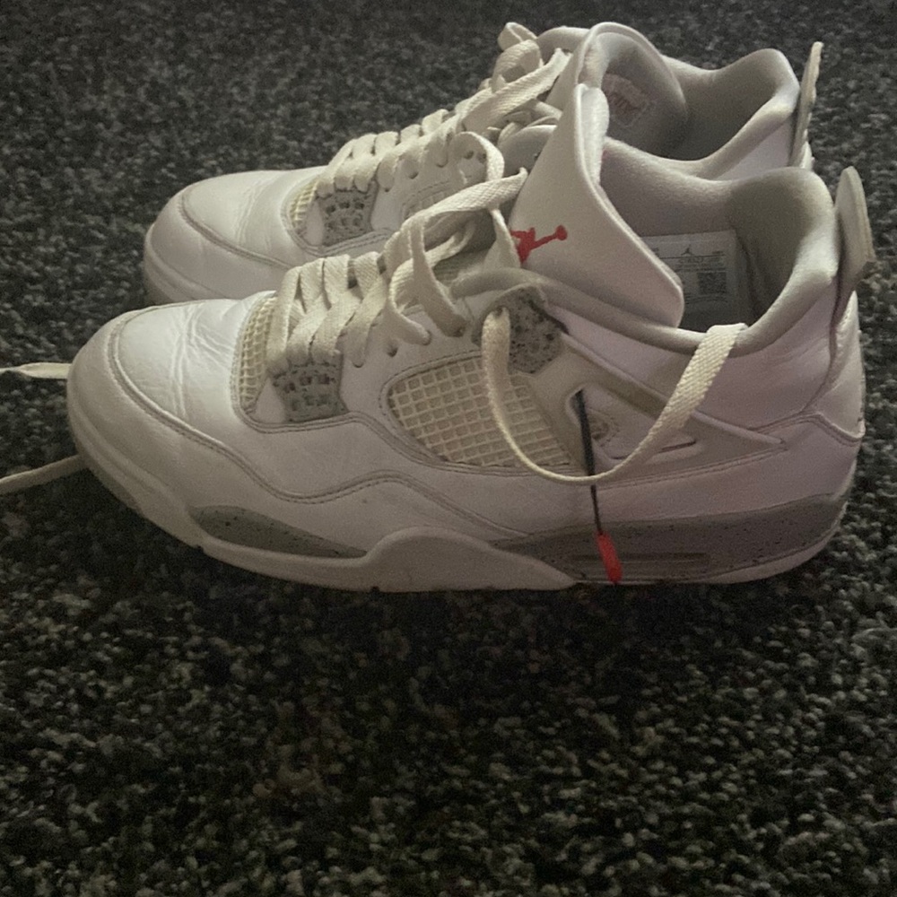 white oreo 4 air jordan mens size 10 womens 11 **AUTHENTIC**